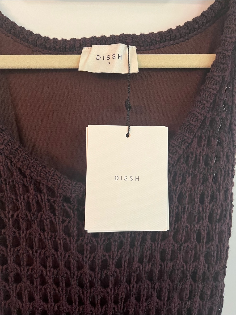 DISSH Tess Chocolate Crochet Midi Dress - Small - Picture 5 of 11